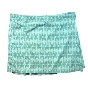 RipSkirt Hawaii XXL Wrap Skirt Teal Geometric Diamond Print Adjustable hook/loop